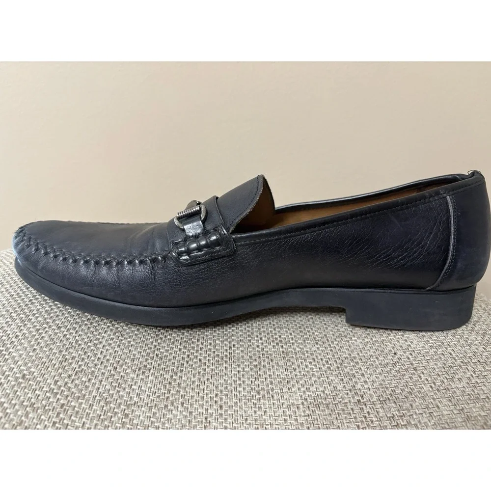 Mezlan Shoes Men 12M Ghedini Genuine Calfskin‎ Loafer Slip-On Shoes Black
